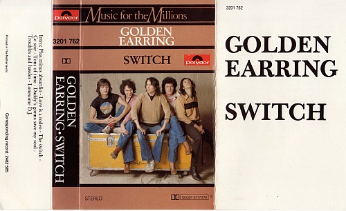 Golden Earring Switch MFTM cassette inlay 1982 Netherlands